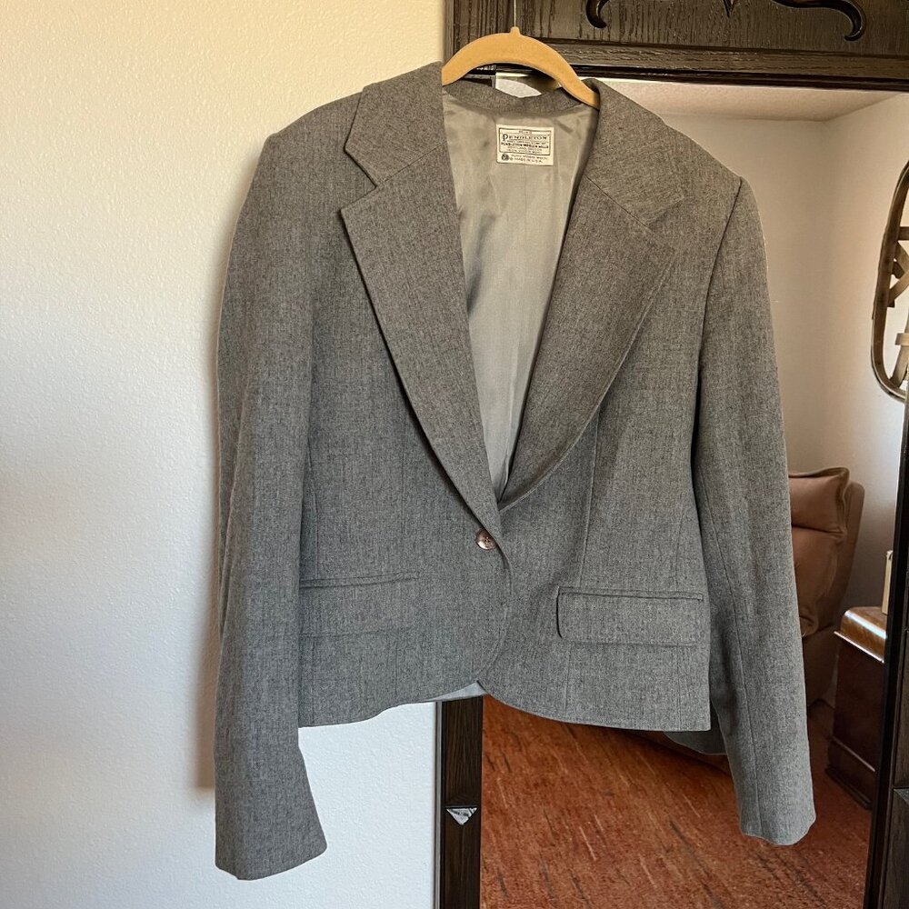 Pendleton Cropped Wool Blazer - image 2